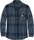 Carhartt Mens Rugged Flex Relaxed Fit Midweight Flannel Shirt - Built