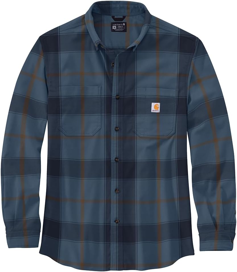 Carhartt Mens Rugged Flex Relaxed Fit Midweight Flannel Shirt