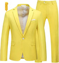 MOGU Men's Slim Fit 2-Piece Tuxedo Suit for Weddings & Proms