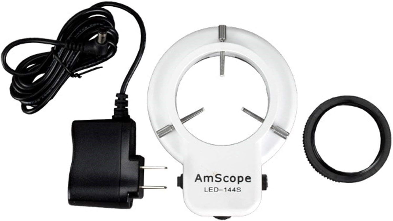 AmScope LED-144S Adjustable Microscope Ring Light for Precision