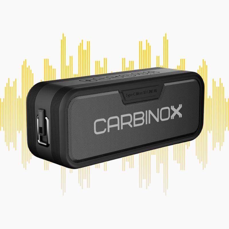 CARBINOX Portable Bluetooth Speaker: Superior 3D Sound