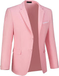 Mens Slim Fit Two Button Suit Jacket for Men - Classic Notch Lapel
