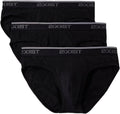 Mens Cotton Stretch No Show Brief 3-pack - Low Rise Comfort