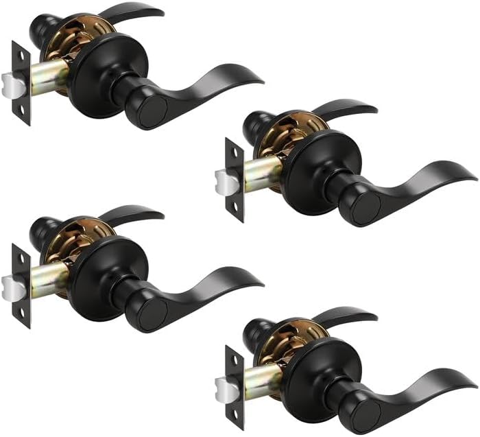Probrico 4 Packs Door Handles Black Passage Door Levers Review