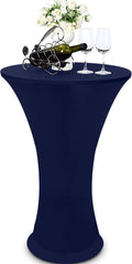 Elegant Dark Blue Spandex Tablecloth - Perfect for Parties!