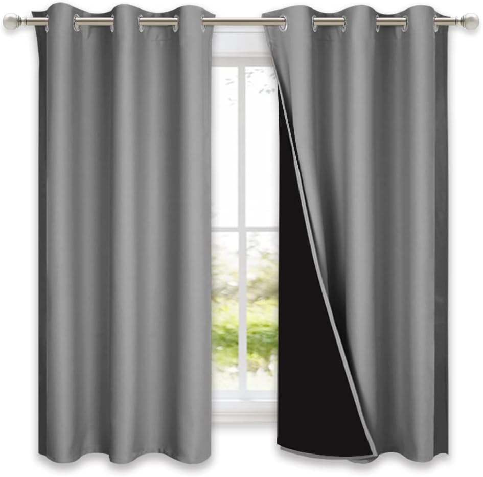 NICETOWN 100% Blackout Curtains for Ultimate Light Control
