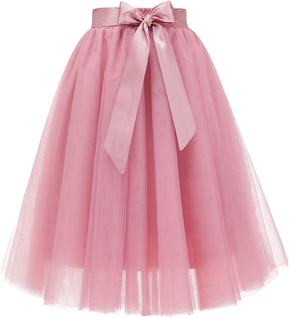 Bridesmay Women's Tulle Skirt for Wedding Party and Prom