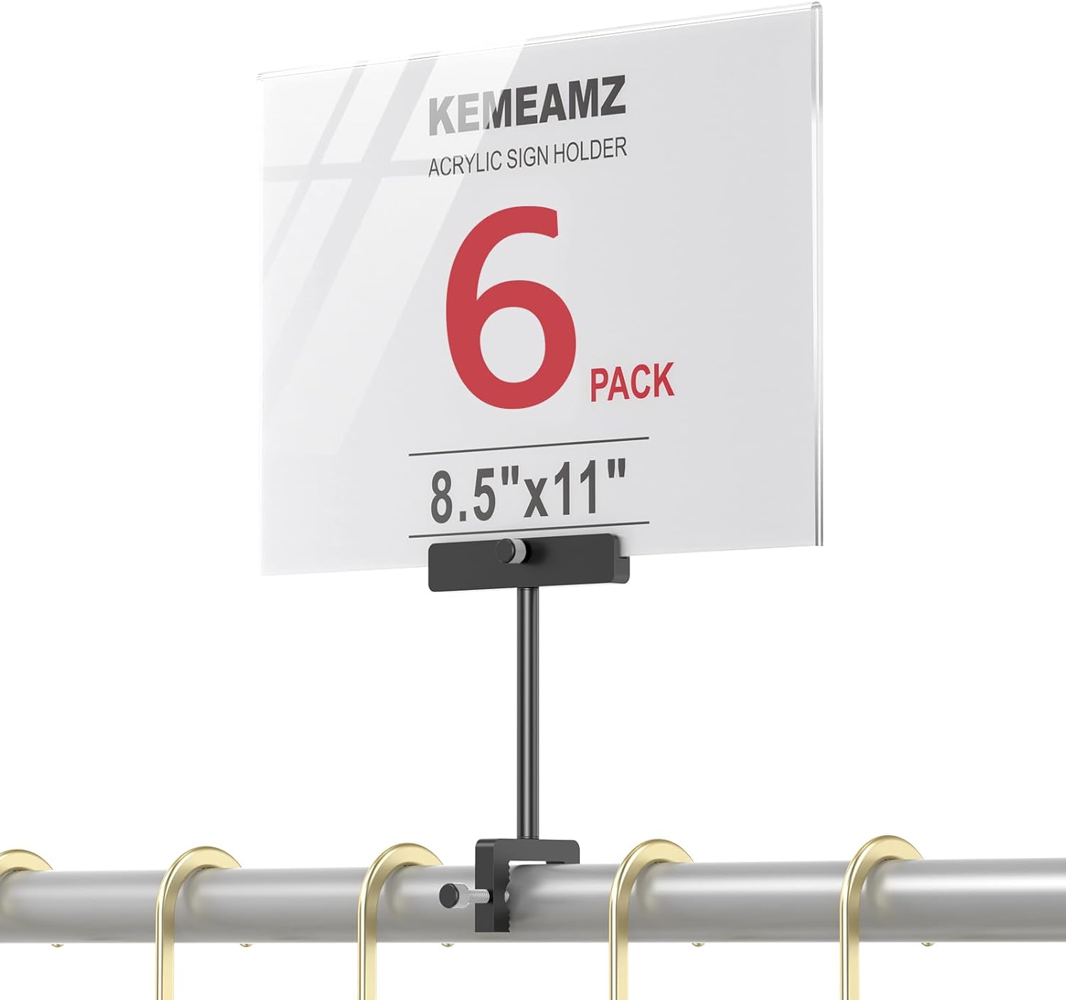Aluminum Alloy Sign Holder Clamp for Stylish Card Displays
