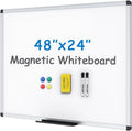 Magnetic Whiteboard Dry Erase Board 48 x 24 in - Versatile Home