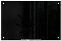 Glass Dry Erase Board 24 in x 36 in Black Surface - Frameless