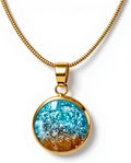Authentic Israel Sand Jewelry Pendant Necklace - Keepsake