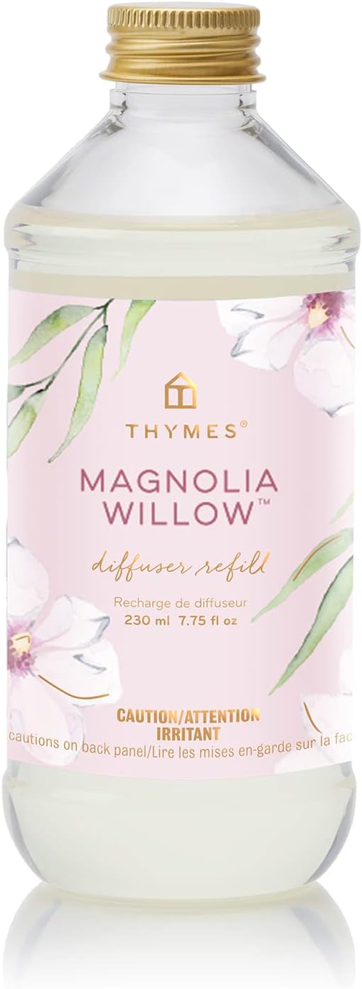 Thymes Reed Diffuser Oil - Magnolia Willow for Refreshing Spaces