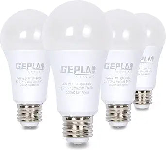 GEPLAD 3-Way Light Bulbs 30 70 100W Soft White 3000K LED
