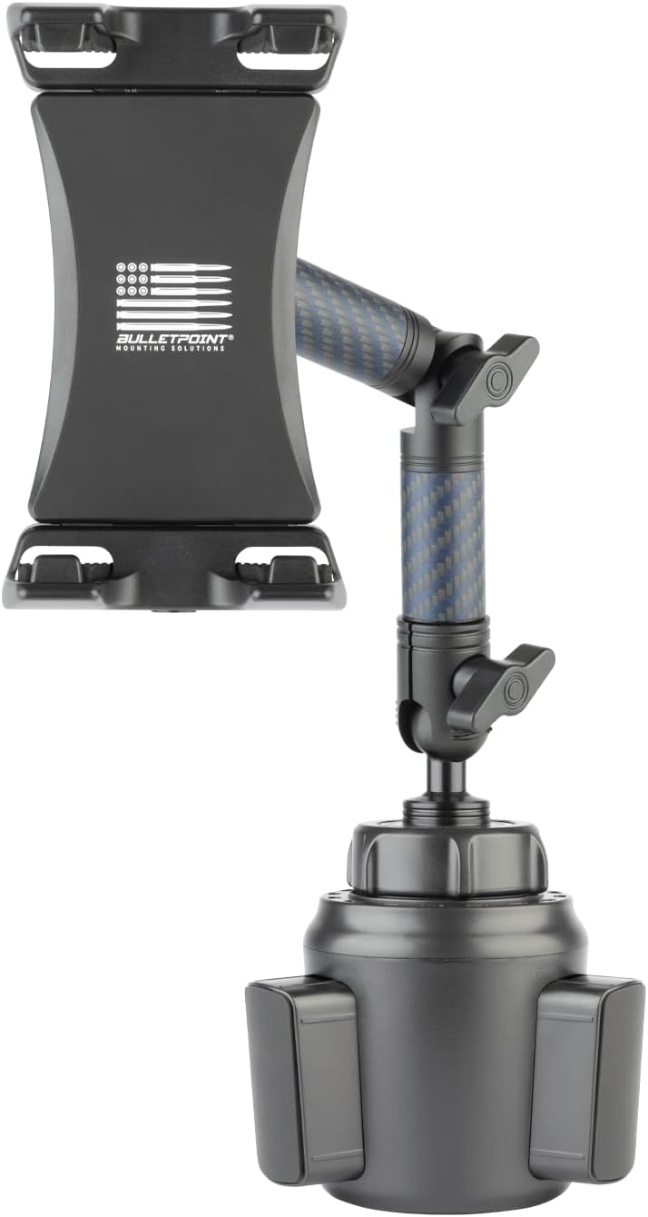 Bulletpoint Cup Holder Tablet Mount with Adjustable Arm for Vehicles