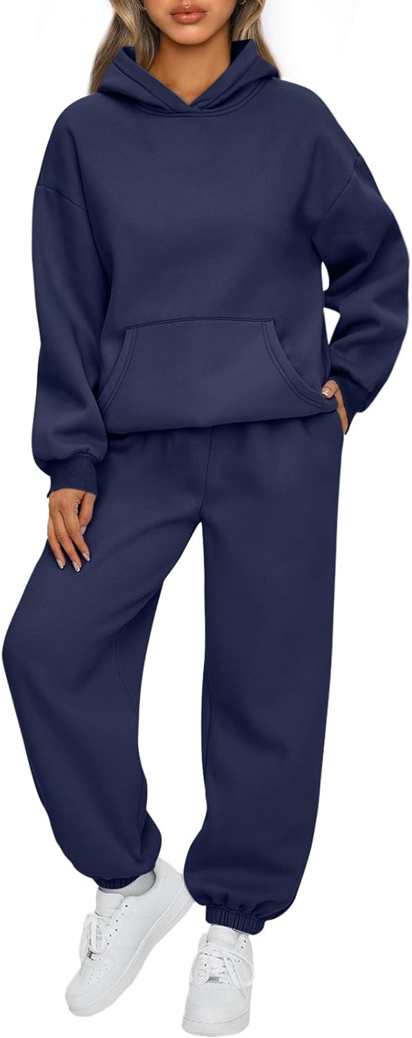 AUTOMET Womens 2 Piece Outfits Lounge Hoodie Sweatsuit Sets