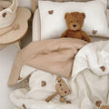 BuLuTu Washed Cotton Toddler Quilt Blanket - Soft Breathable Summer