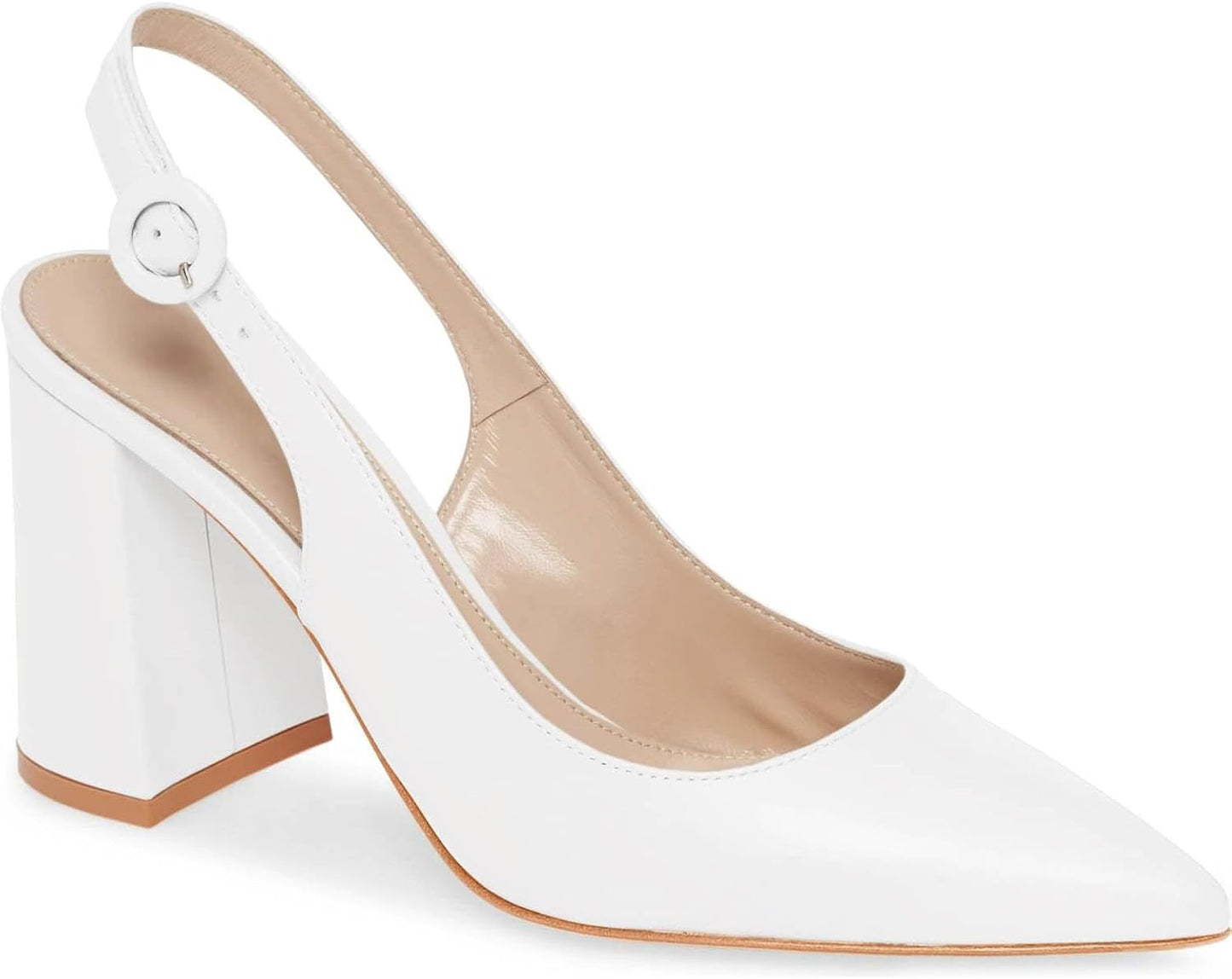 Women's Pointed Toe Block Heel Pumps for Work and Parties