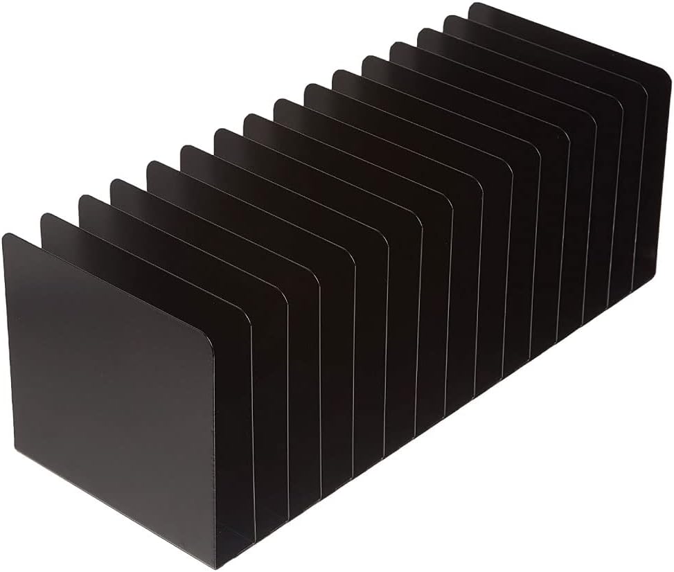 MMF Steel Desk File Organizer | 15 Compartments | Durable Steel Construction