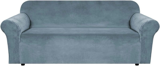 H.VERSAILTEX Stretch Velvet Sofa Covers for Large Couch Protection