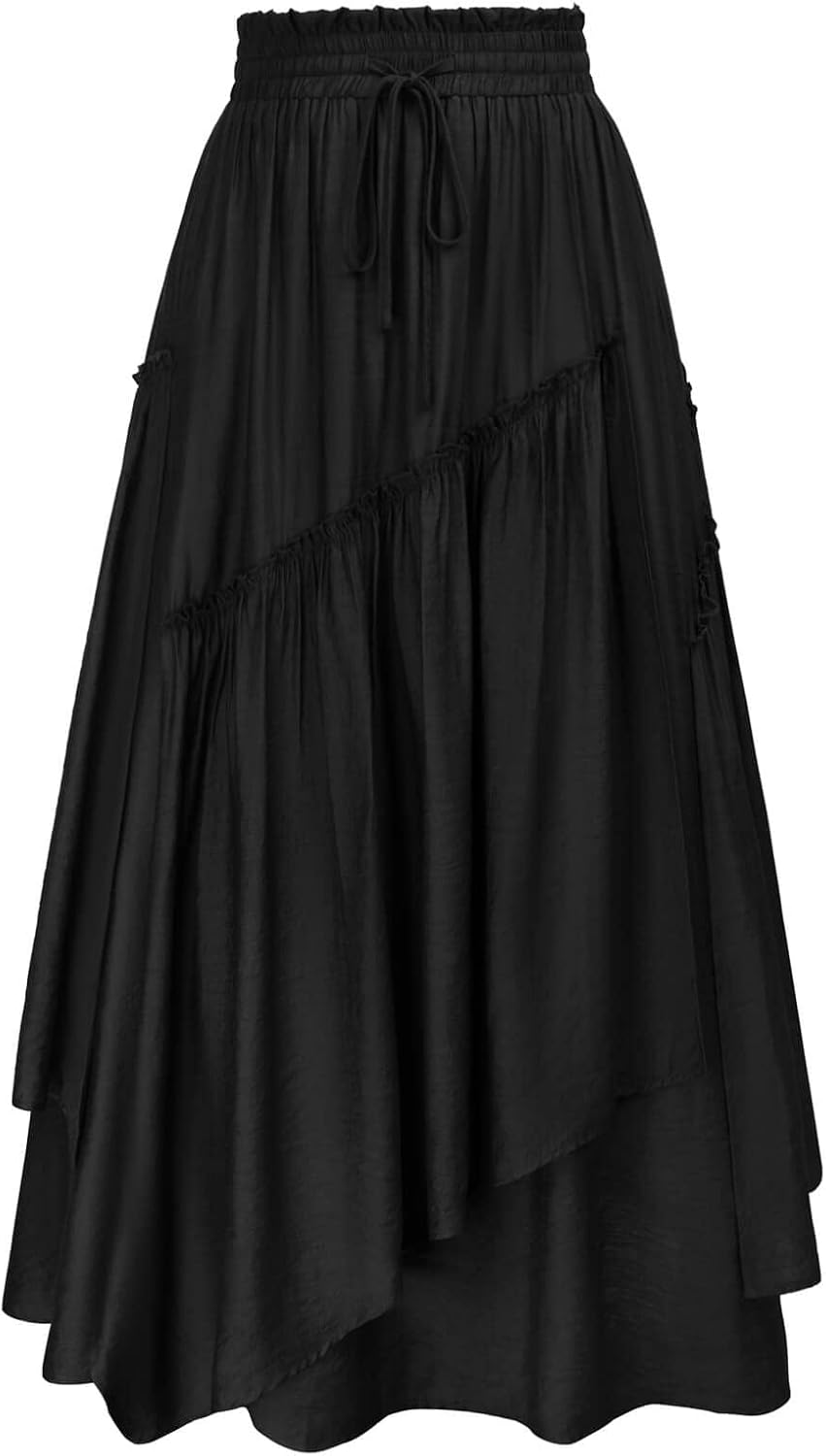 Scarlet Darkness Long Skirts for Women Renaissance Costume