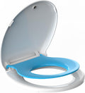 Round Toilet Seat 16.5ft with Built-in Toddler Seat - Slow Close, Dual