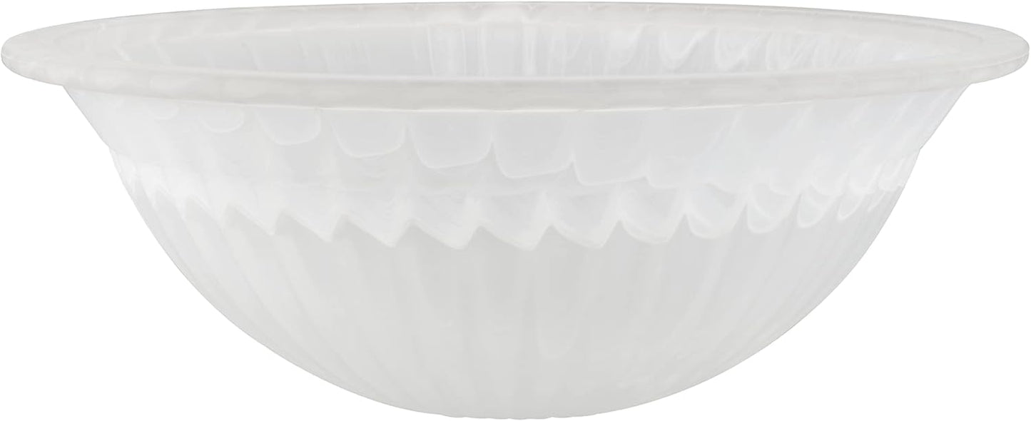 Alabaster/Amber 2-Tone Replacement Glass Shade for Lamps