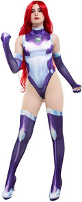 Cosplay.fm Women's Super Speed Cosplay 3D Printed Bodysuit - Sleek Fit