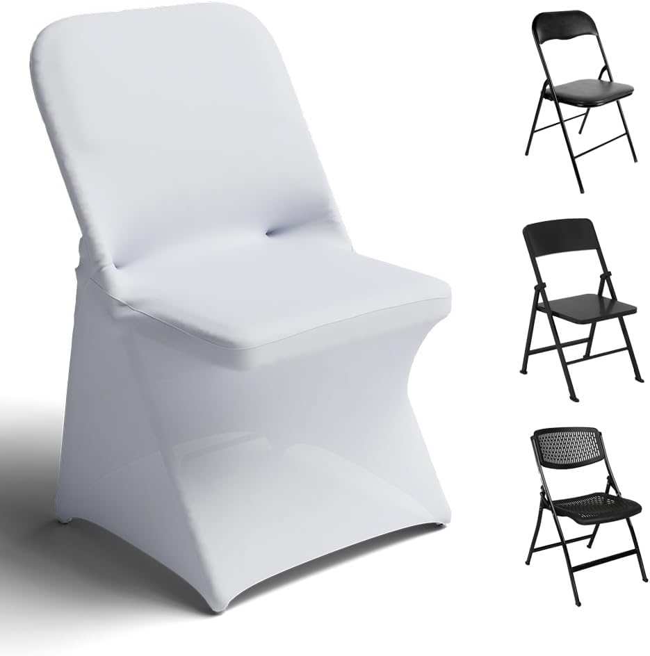 Trlyc Spandex Folding Chair Covers for Elegant Events and Parties