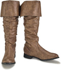 Renaissance Pull On Mid Calf Gothic Boots for Women - Flat Jazz Style