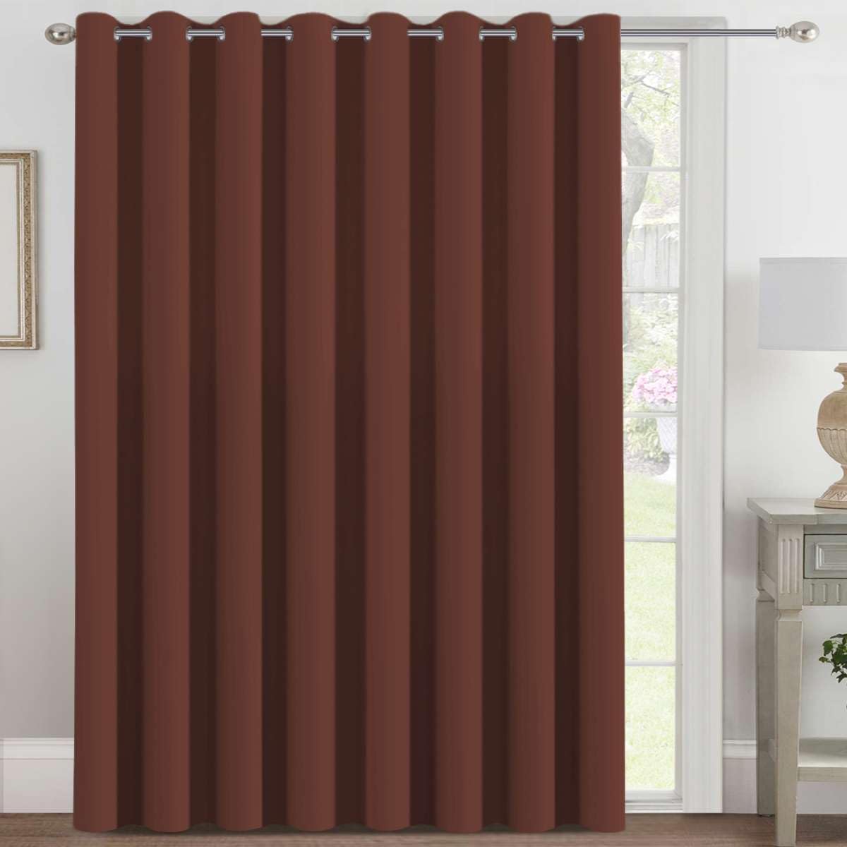 H.VERSAILTEX Blackout Patio Curtains for Sliding Door 100 x 108