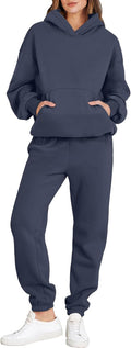 ANRABESS Womens 2 Piece Oversized Hoodie Jogger Tracksuit Set - Cozy