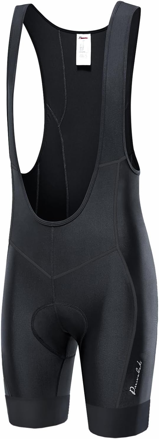 Przewalski Mens 3D Padded Cycling Bib Shorts for Comfort