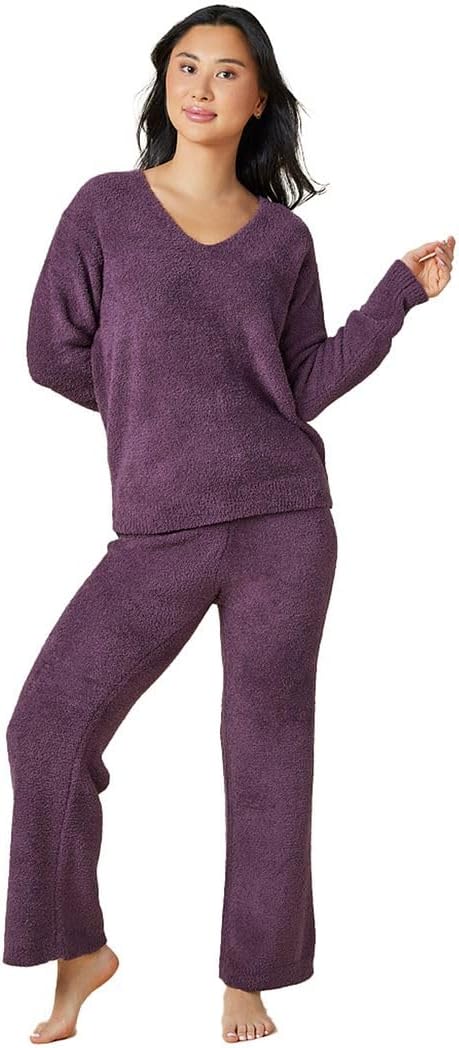 Softies Ultra-Soft V-Neck Lounge Set for Women - Cozy Comfort