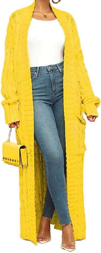 Stylish Cable Knit Cardigan with Pockets for Women 2023