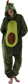 COSUSKET Avocado Onesie Pajamas - Cozy Flannel Sleepwear