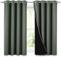 Blackout Curtains 54 in Long - Double-Deck Thermal Insulated Panels