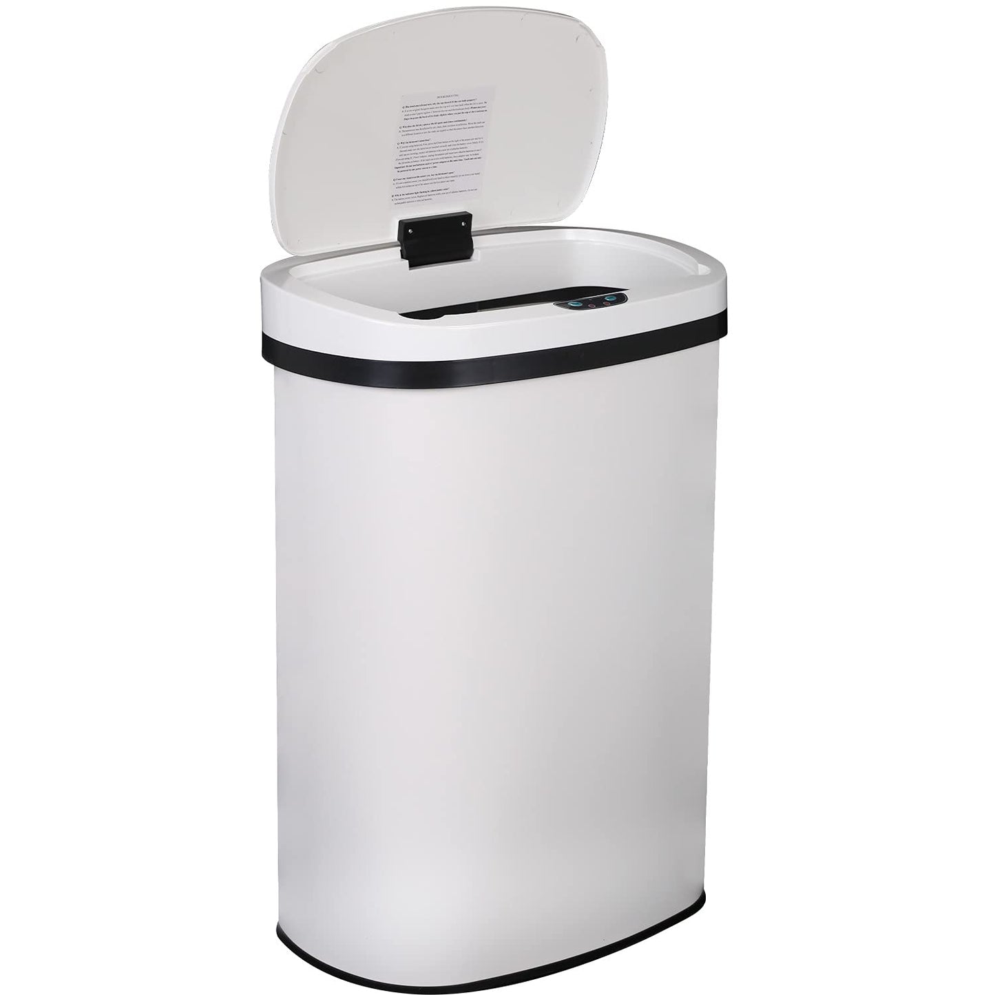 13 Gallon Touch Free Stainless Steel Trash Can for Home Use