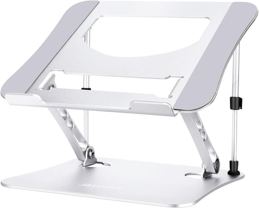 Sturdy Aluminum Laptop Stand - Stable Typing Bliss!