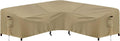 Outdoor Sectional Sofa Cover 89x89 Camel - Waterproof V Shaped