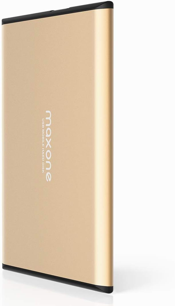 Maxone 1TB Ultra Slim Portable External Hard Drive for PC