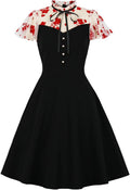 1950s Vintage Polka Dot Rockabilly Dress for Women Retro Style