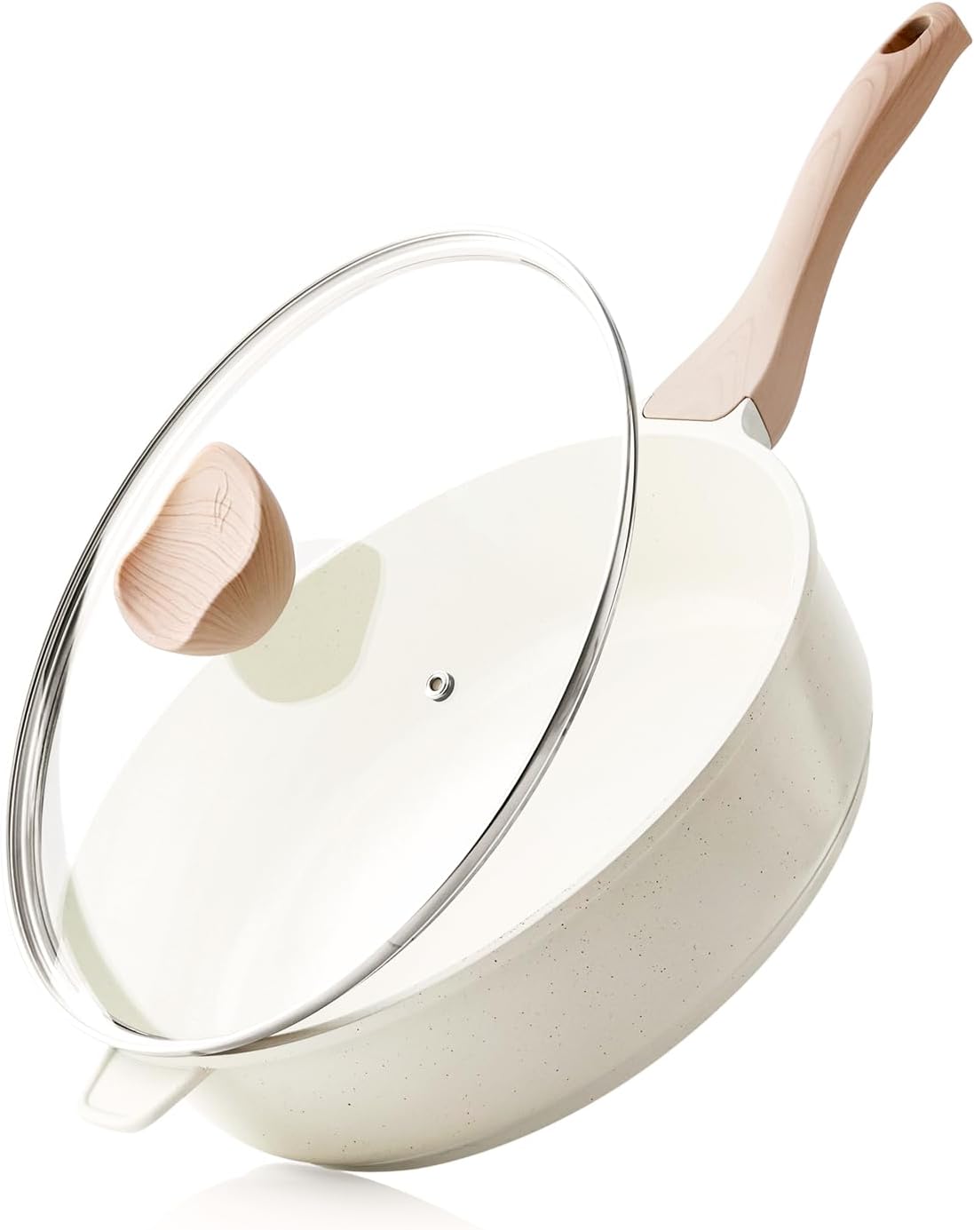 Kordisen Nonstick Ceramic Deep Frying Pan for Healthy Cooking