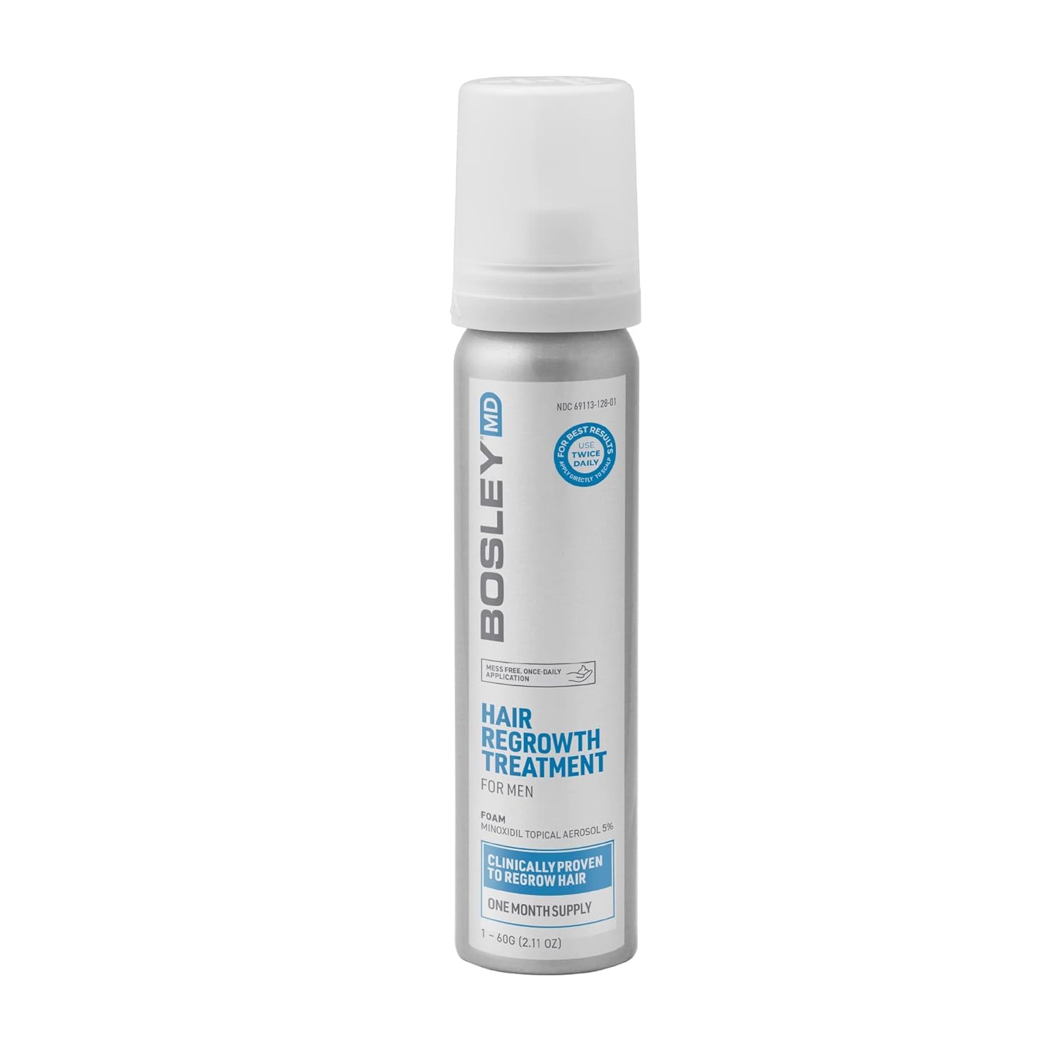 BosleyMD Minoxidil Foam for Hair Loss Treatment and Regrowth