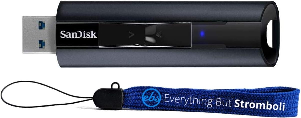 SanDisk Extreme PRO 256GB USB 3.2 Flash Drive for Fast Transfers
