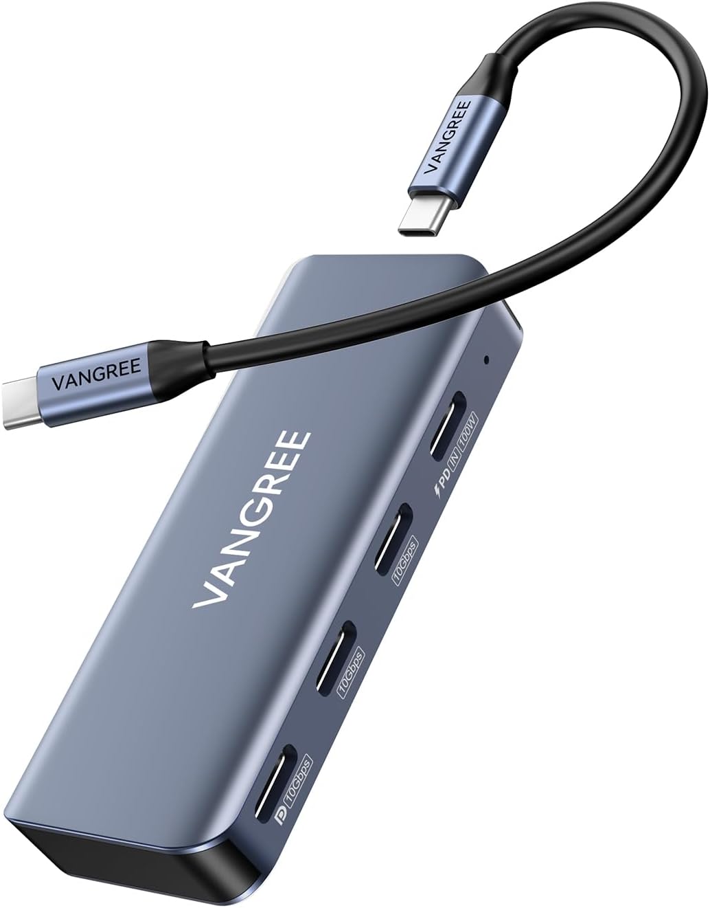 4-Port USB C Hub with 4K Displayport and 100W Power Delivery