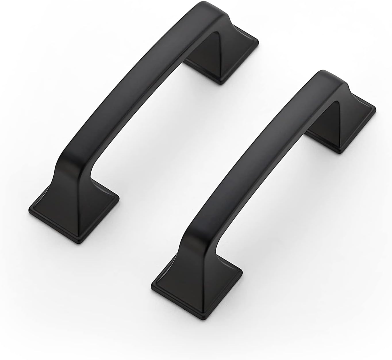Ravinte 20 Pack Solid 3in Square Foot Arch Pulls for Cabinets