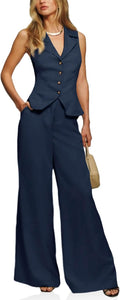 Trendy Cicy Bell Women's Vest Outfit Set for Summer Style