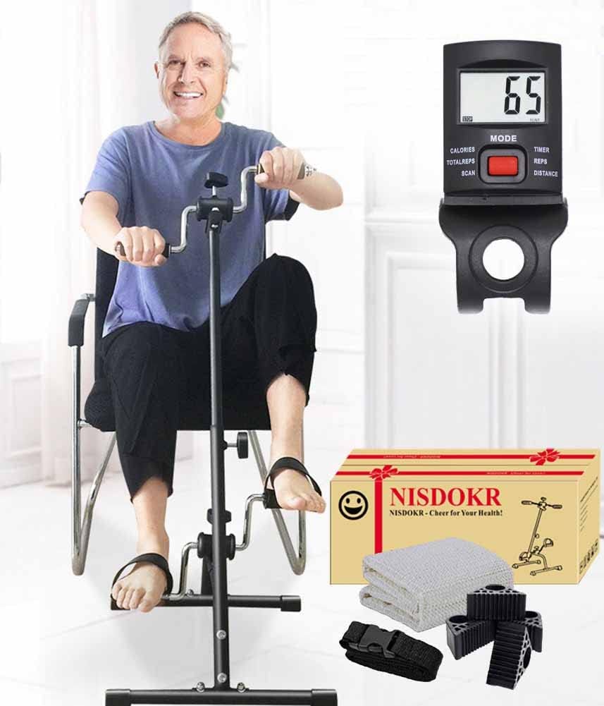 Pedal Exerciser Bike for Seniors - Adjustable Fitness Equipment