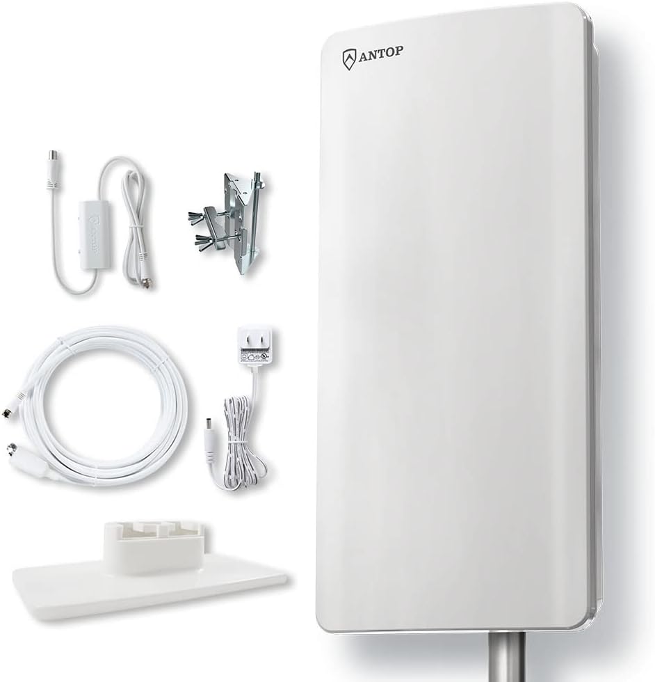 ANTOP Big Boy AT-400B Flat Panel HDTV Antenna for 4K Channels