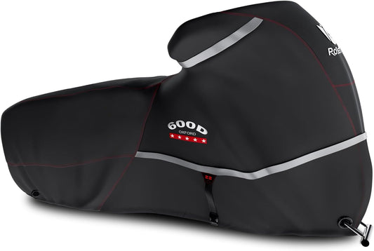 Rosefray Motorcycle Cover 600D Heavy Duty All Season Protection